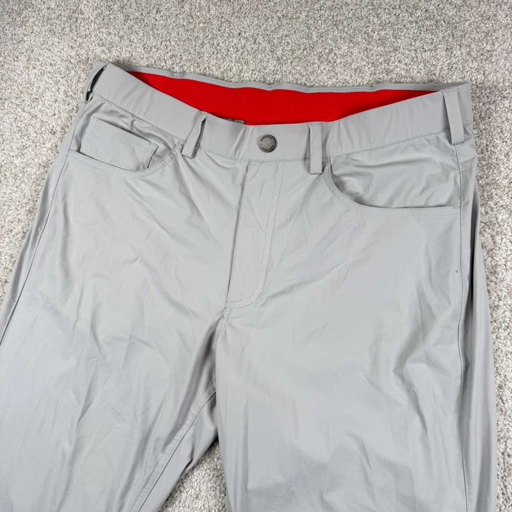 Redvanly Golf Pants Mens Size Medium Gray Performance Stretch Tapered Athletic
